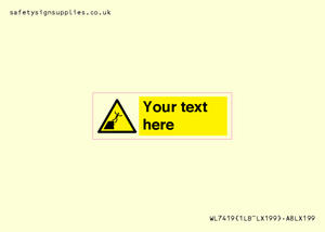 Custom Warning unstable cliff edge